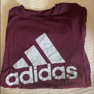 Maroon Adidas Tee